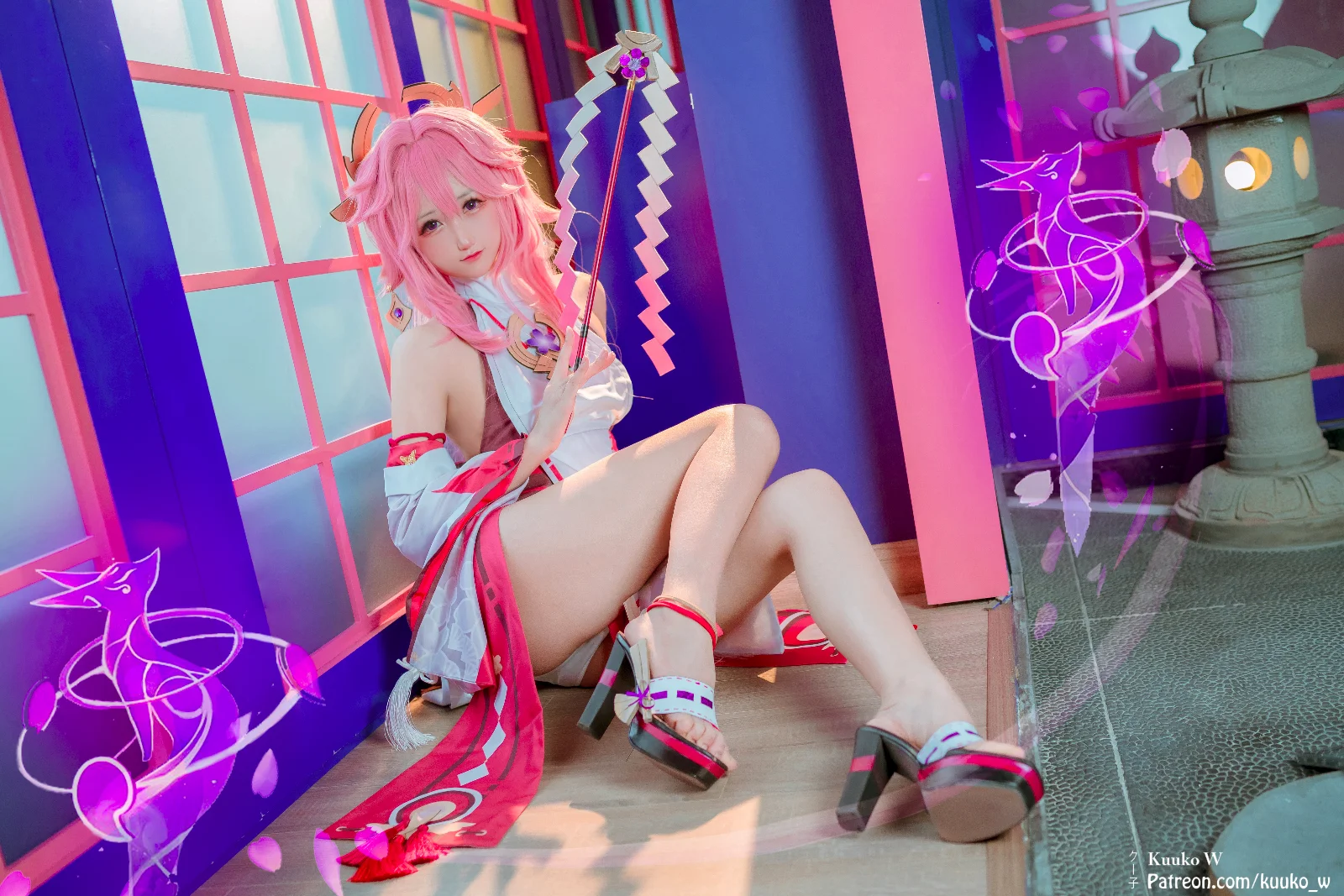 Kuuko W - Yae Miko by  𝑴𝒐𝒓𝒊 𝑲𝒖𝒖𝒌𝒐🍀