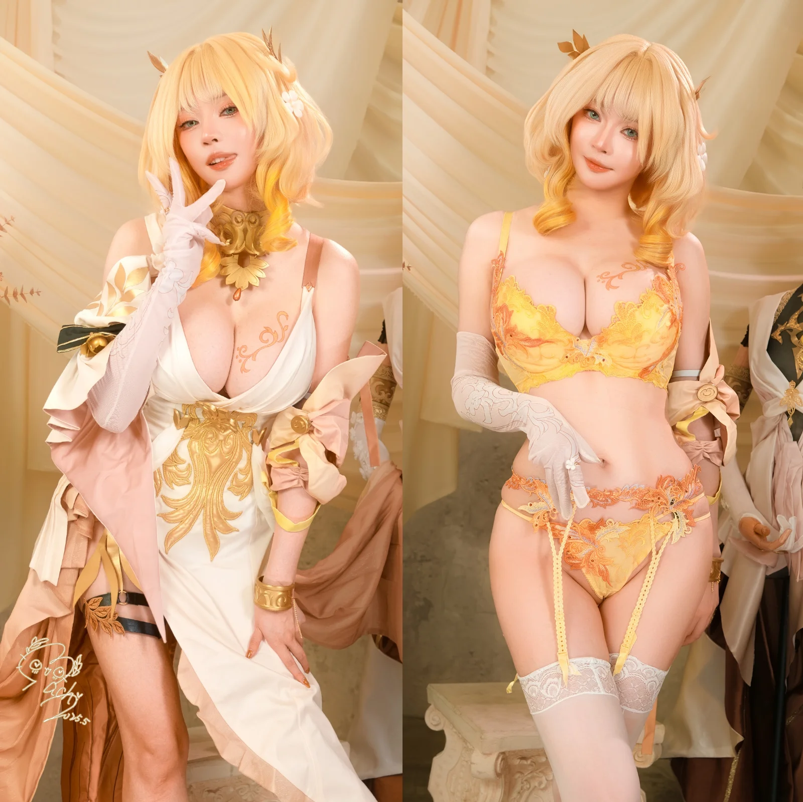 Machi馬吉 cosplay Aglaea - HonkaiStar Rail by Machi馬吉