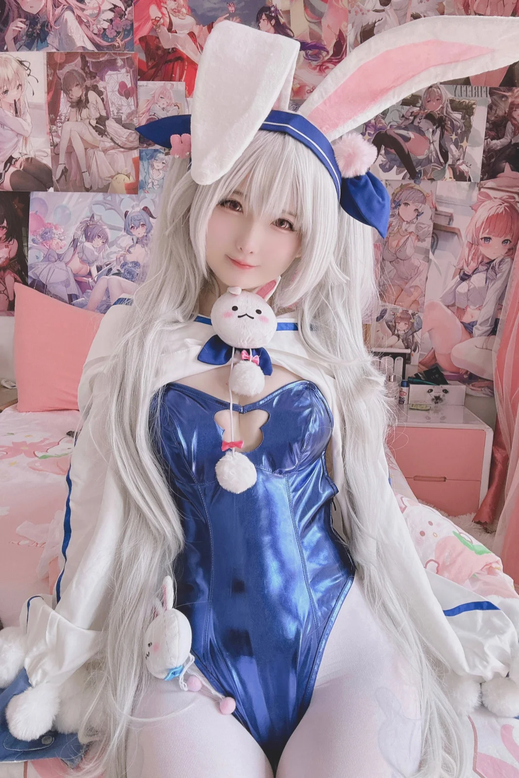 Xidaidai (喜呆呆) cosplay - Bunny Girl Laffey with GIF (Azur Lane) by xidaidai