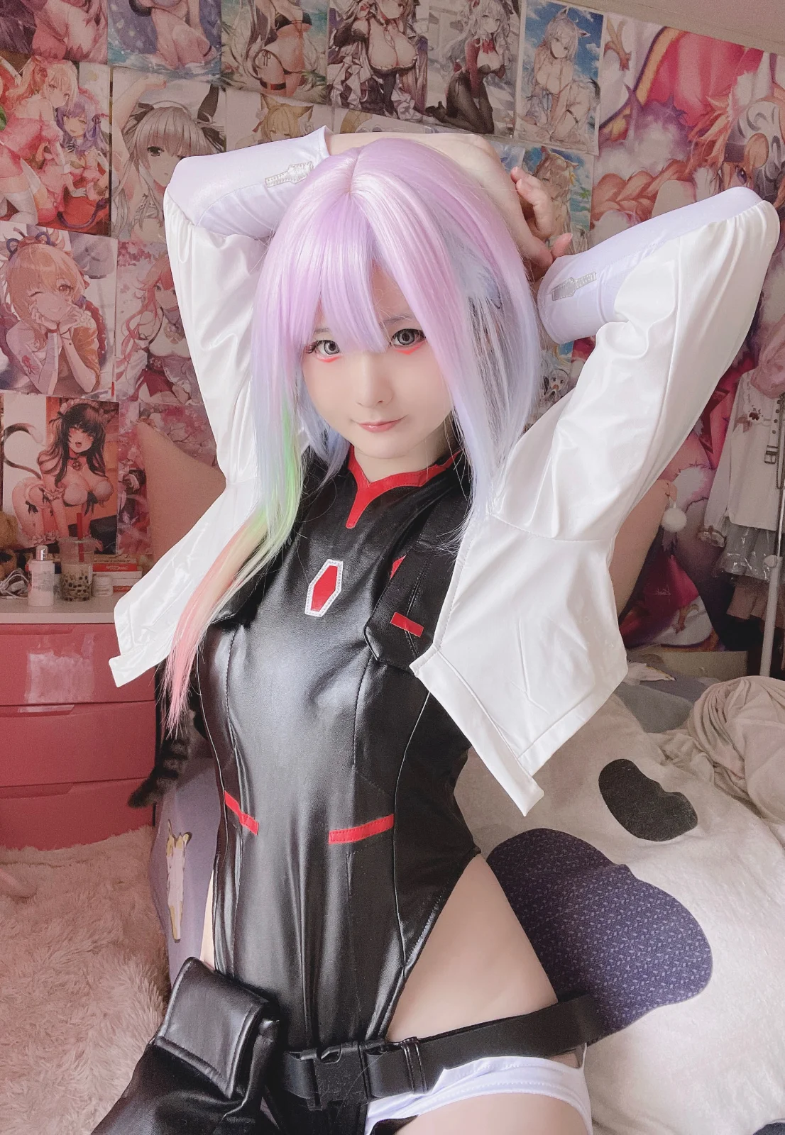 Xidaidai (喜呆呆) cosplay - Cyberpunk 2077 - Lucyna Lucy Kushinada by xidaidai